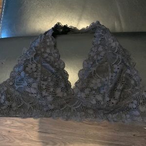 Free people Intimates black lace halter bra NWOT